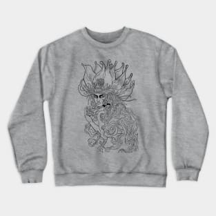 Flower Fairy Art Nouveau Style Crewneck Sweatshirt